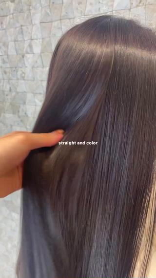 プラス5400円でカラーも同時に可能です
固定のお薬をカラー剤にするので、
一度のご来店ででカラーとストレートができます!
ダメージを最小限に
綺麗すぎました