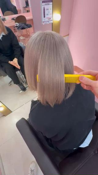 ショート カラー 【美髪ハイトーン】 髪質改善/大和🎀のヘアスタイル