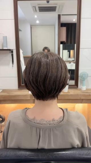 癖毛でもまとまるショートヘア 