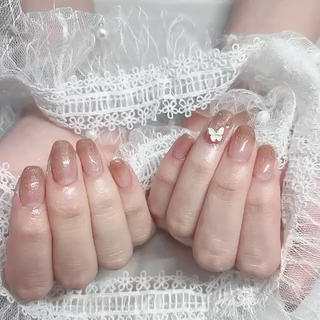 #カラグラ#有料パーツ#ちゅるちゅるん#ベージュネイル 