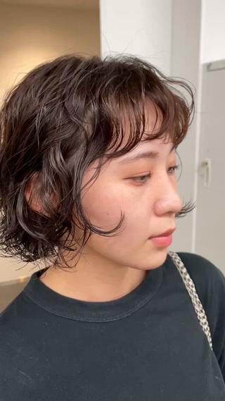 ショート パーマ ショート/ボブ/ パーマ/井上のヘアスタイル