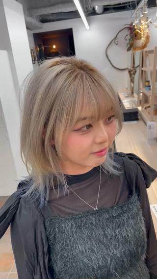 ミディアム ショート/ボブ/ パーマ/井上のヘアスタイル