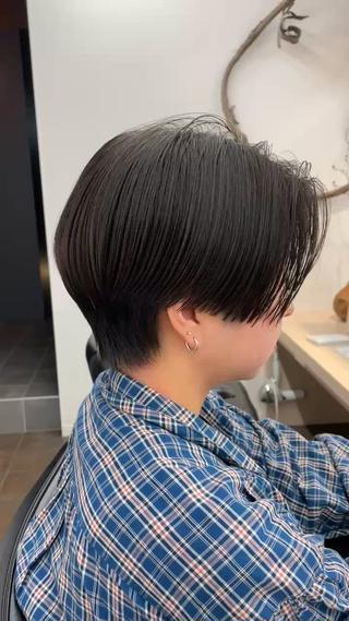 ショート ショート/ボブ/ パーマ/井上のヘアスタイル