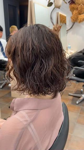 ショート ショート/ボブ/ パーマ/井上のヘアスタイル