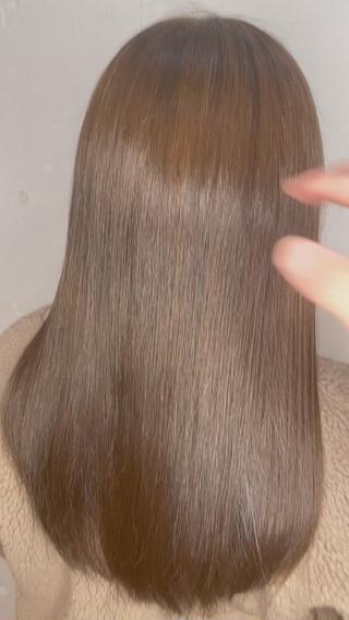 艶髪ロングベージュカラー 