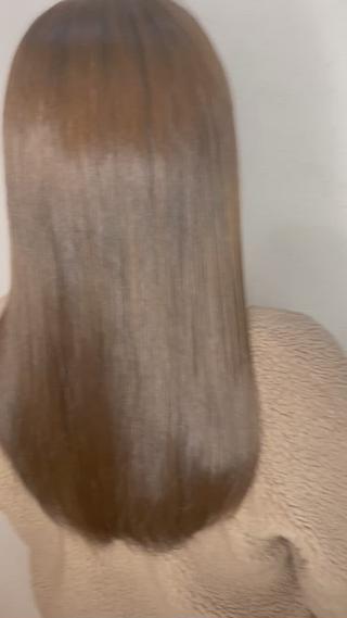 艶髪ロングベージュカラー 