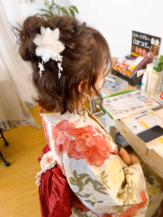 ヘアセット＋浴衣着付けさせていただきました
ご来店ありがとうございました♪ 