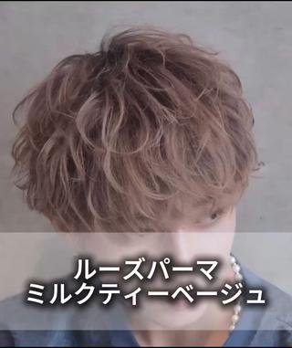 カラー パーマ メンズ 曲がる縮毛矯正/ メンズパーマ森隆之介のヘアスタイル