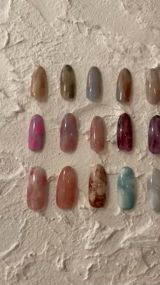 艶々ニュアンスマーブル♡ 