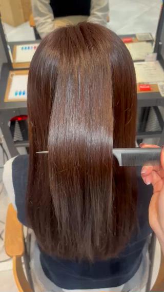 セミロング 艶髪ストレート/ 心斎橋/ annaのヘアスタイル