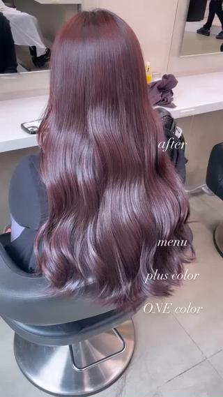 ロング カラー パーマ ヘアアレンジ メンズ キッズ ネイル マツエク・マツパ アイブロウ ♥️韓国ヘア レイヤー♥️ゆりのヘアスタイル