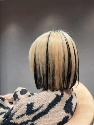 朝斗/ブリーチなし ・Wカラー・エクステのヘアスタイル