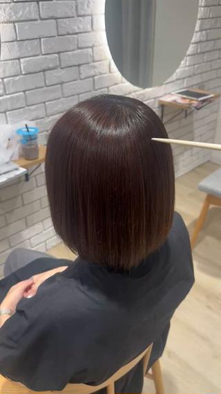 縮毛矯正でさら艶髪に 