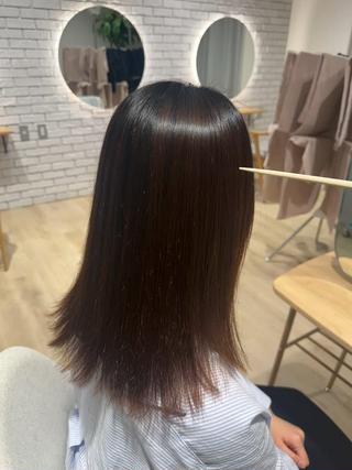 リタッチ縮毛矯正
アイロン入らずでさらさらに 