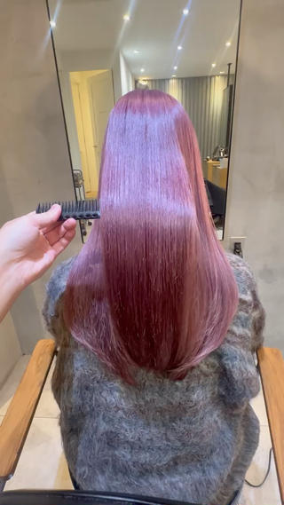 セミロング カラー 🪞個室サロン/韓国 艶髪/keito🪞のヘアスタイル