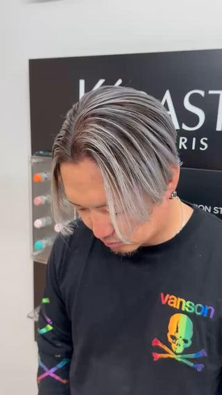 ショート カラー メンズ 【men's Lapis横浜】海人のヘアスタイル