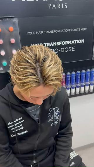 ショート カラー メンズ 【men's Lapis横浜】海人のヘアスタイル