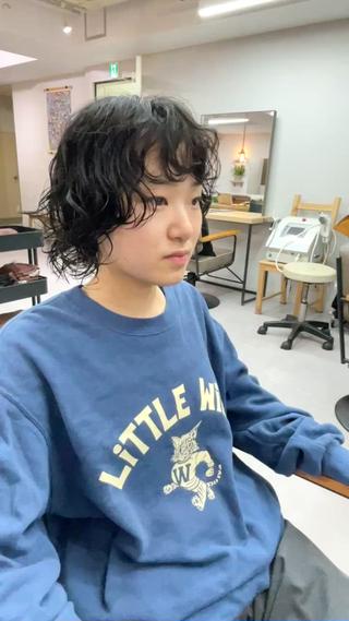 ショートウルフパーマ*
