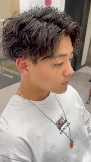 パーマ メンズ 🍐シャドウパーマ メンズ特化/守岡🍐のヘアスタイル