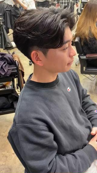 ミディアム パーマ メンズ PEYP prod ICON所属・パーマ/ケアブリーチ /博多/YOSUKEのヘアスタイル