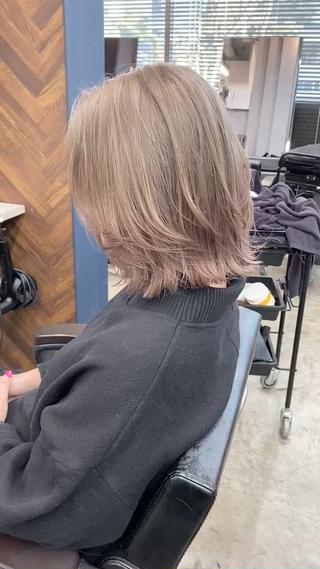 ミディアム カラー PEYP prod ICON所属・パーマ/ケアブリーチ /博多/YOSUKEのヘアスタイル