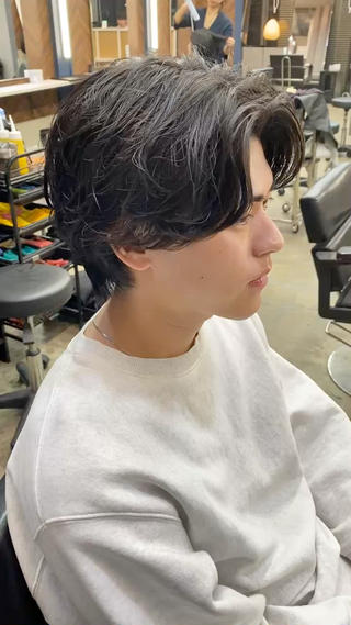 パーマ メンズ PEYP prod ICON所属・パーマ/ケアブリーチ /博多/YOSUKEのヘアスタイル