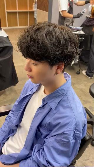 パーマ メンズ PEYP prod ICON所属・パーマ/ケアブリーチ /博多/YOSUKEのヘアスタイル