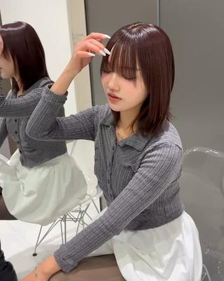 ミディアム カラー sand mieu 横浜店所属・具志 知樹のヘアスタイル