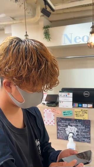 ミディアム パーマ メンズ メンズカットパーマ ✂️ JOYAのヘアスタイル