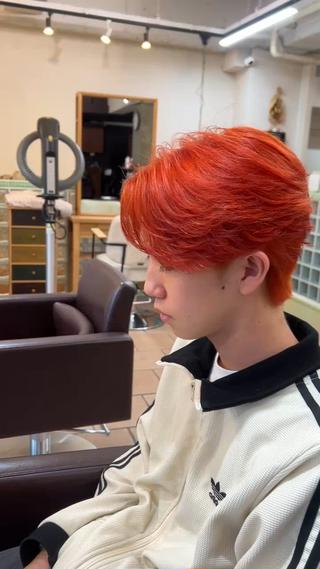 ミディアム カラー メンズ メンズカットパーマ ✂️ JOYAのヘアスタイル