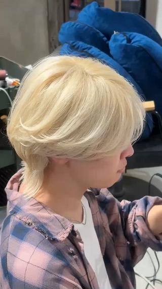 メンズカット　メンズカラー　ヘアカラー　カラー　カットカラー　センターパート　ニュアンスセンターパート 