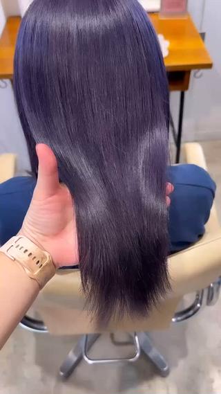 色落ちも可愛いディープラベンダー 