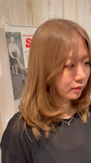 ミディアム カラー パーマ 🌺tsugumiのヘアスタイル