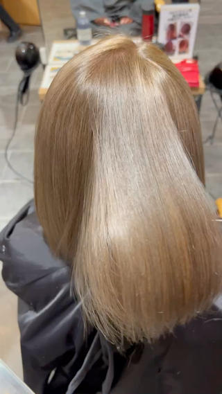 ミディアム カラー ツヤ髪の匠/髪質改善 山本晃太のヘアスタイル