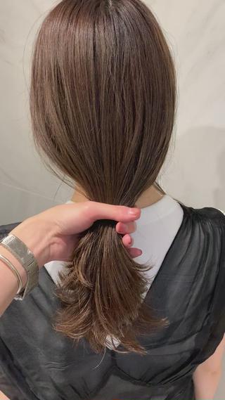 大人透明感グレージュ 