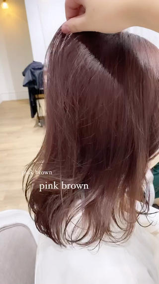 セミロング カラー ヘアアレンジ 🧡梅田ハイトーン カラー🧡runaのヘアスタイル