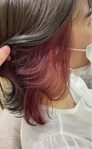 ミディアム カラー ヘアアレンジ 🧡梅田ハイトーン カラー🧡runaのヘアスタイル