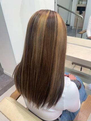 ロング かずや🍀/髪質改善 /艶髪カラー/眉毛のヘアスタイル