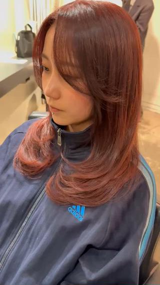 セミロング カラー WELLY  TOKYO所属・🌈レイヤーカット/ ハイトーン🌈タクマのヘアスタイル