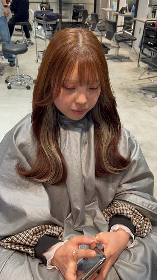 セミロング カラー 髪質改善/縮毛矯正 レイヤー/松川匠のヘアスタイル