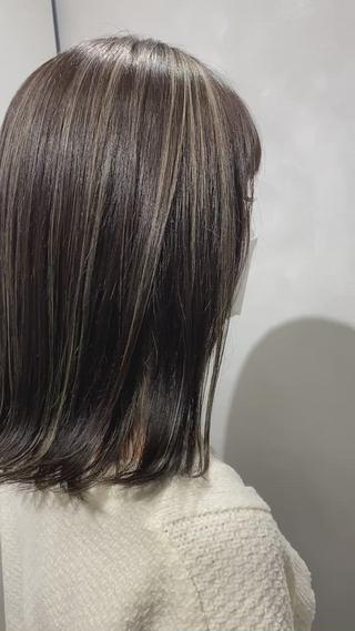ミディアム カラー 髪質改善/縮毛矯正 レイヤー/松川匠のヘアスタイル