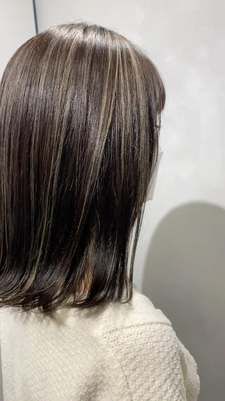 ミディアム カラー 髪質改善/縮毛矯正 レイヤー/松川匠のヘアスタイル