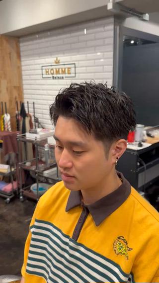 ショート メンズ ツイスパ/メンズ パーマ/歩夢のヘアスタイル