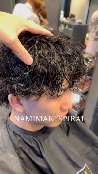 ショート パーマ メンズ ツイスパ/メンズ パーマ/歩夢のヘアスタイル