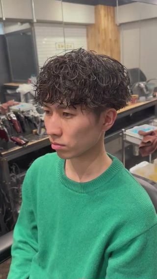 パーマ メンズ ツイスパ/メンズ パーマ/歩夢のヘアスタイル