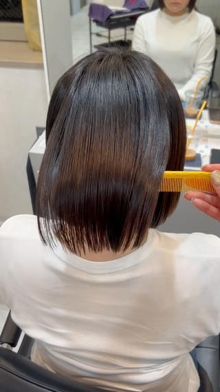 ショート 柔らかい縮毛矯正/ ボブ/北林のヘアスタイル