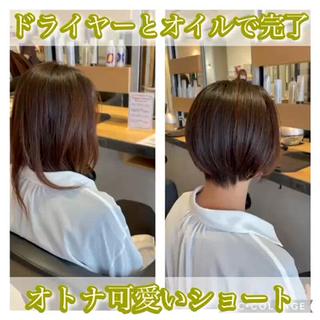 ショート カラー 渡部雄大 ショート／縮毛矯正のヘアスタイル