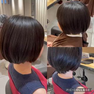 ショート パーマ 渡部雄大 ショート／縮毛矯正のヘアスタイル