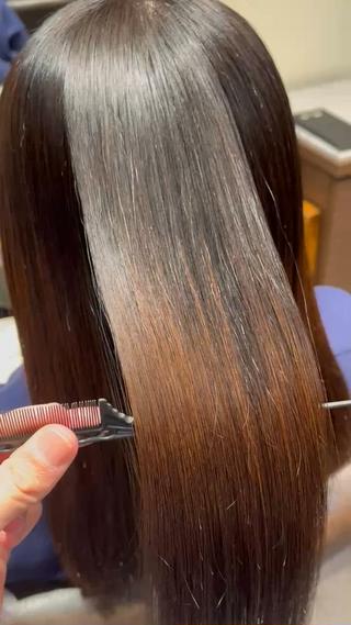 ロング パーマ 艶髪/透明感カラー/ METEO/山田凌大のヘアスタイル