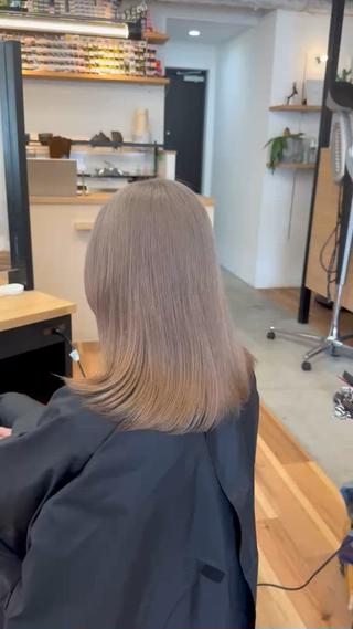 セミロング カラー SALOWIN京都河原町Suite店所属・✨石乃宮 龍✨京都河原町✨のヘアスタイル